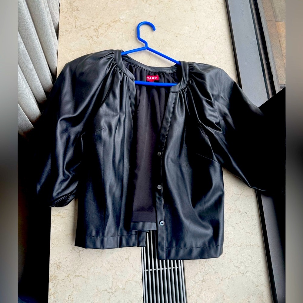 Staud leather jacket